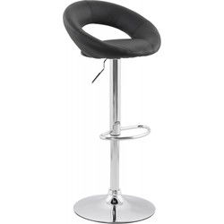 SPOUTNIK verstelbare kruk 53x50x100 cm Zwart