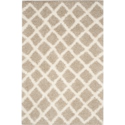 Safavieh Shaggy Indoor Woven Area Rug, Dallas Shag Collection, SGD258, in Beige & Ivory, 183 X 274 cm