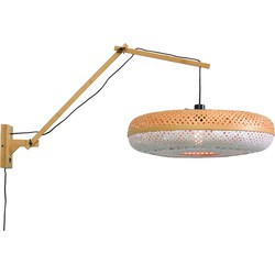 Wandlamp Palawan - Bamboe/Wit - 105x60x55cm
