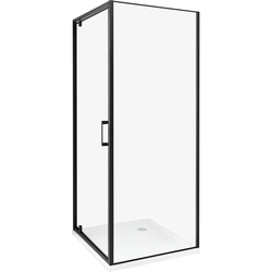 DARLI - Douchecabine - Zwart - 70 x 70 x 185 cm - Veiligheidsglas