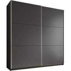 Meubella - Kledingkast Azrael - Grijs - 200 cm