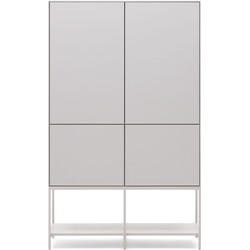 Kave Home - Vedrana-dressoir met 4 deuren witgelakt MDF 97,5 x 160 cm