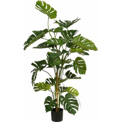 Mica Decorations Kunstplant Monstera - 120x120x140 cm - Polyester - Groen