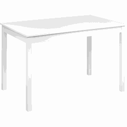 Beliani BARLEE - Eettafel-Wit-Populierhout