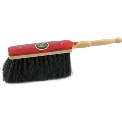 Sorex Stoffer - Rood Gelakt - Zacht Paardenhaar - Handveger - Stoffer en blik