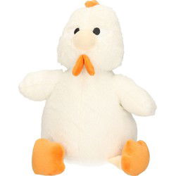 Items Deurstopper Kip - wit - 1 kilo gewicht - 22 x 25 cm - Deurstoppers
