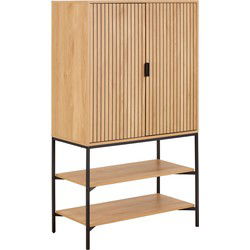 Wandkast Naturel Eikenlook - 80x40x140cm - Juna
