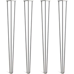 The Hairpin Leg Co. - Hairpin Legs - 102cm - Barkruk Poten - 12mm - 3 Heavy Duty Rods - Blanke lak