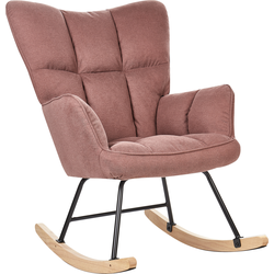 OULU - Schommelstoel - Roze - Polyester