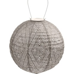 Round dia. 30 cm Ikat licht taupe lampion