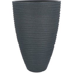 Plantenbak/Bloembak Hoog Rond 40 cm met Ribbels