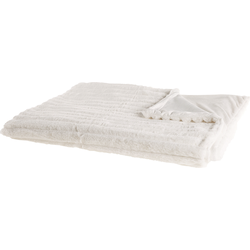 ABTEH - Plaid - Gebroken wit - 180 x 220 cm - Polyester