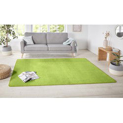 Laagpolig Effen Uni Vloerkleed - Nasty - Groen - 160x240 cm