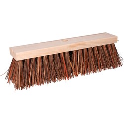 Buemag Bezem kop - Piassava - extra sterk - FSC hout - bruin - 40 cm - Bezem