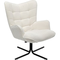 Kare Draaifauteuil Oscar Boucle Cream