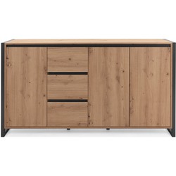 Dressoir met 3 Deuren en 3 Lades L160 cm - Denver