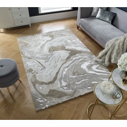 Modern vloerkleed - Marbled Beige - 300 X 400 CM