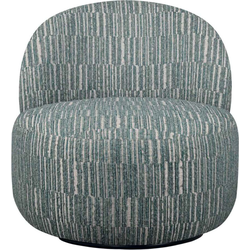 Draaibare fauteuil in groene stof L74 cm - CULBUTO