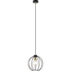 Industriële hanglamp Barone Zwart