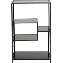 Kare Boekenkast Loft Black 100x60 cm