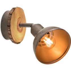 Home sweet home LED opbouwspot Denver - hout