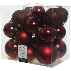 Kerstbal dia. 10.00 cm oxblood