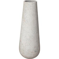 PTMD Bloempot Toshiba - 45x45x120 cm - Cement - Wit