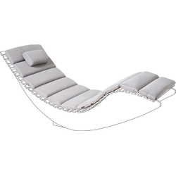 Beliani BRESCIA PREMIUM - Zitkussen-Grijs-Polyester