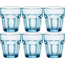 Bormioli Rocco water drinkglazen - 6x stuks - blauw - 270 ml - Drinkglazen