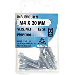 Inbusbout m4x20mm 15st