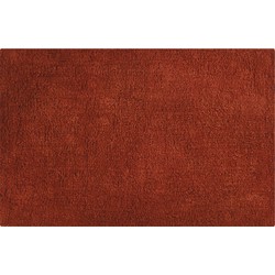 MSV Badkamerkleedje/badmat voor de vloer - terracotta - 45 x 70 cm - Badmatjes