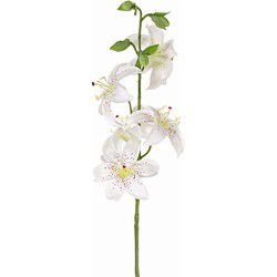 Lelie h64 cm wit kunstbloem zijde nepbloem