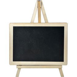 Clayre & Eef Krijtbord Zwart Hout