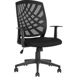 BONNY - Bureaustoel - Zwart - Polyester