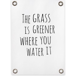 Tuinposter The grass is greener (50x70cm)