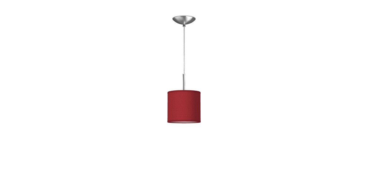 hanglamp tube deluxe bling Ø 16 cm - rood