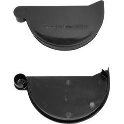 Eindstuk links 100 mm Tuindeco