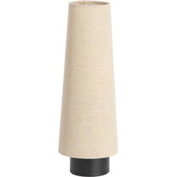 Light & Living - tafellamp - Howie - naturel - textiel - schemerlamp - E27 - 1891312