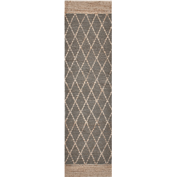 Beliani TELLIKAYA - Loper-Grijs-Jute