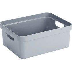Sunware Opbergbox - blauwgrijs - kunststof - 45 x 35 cm - 24 l - Opbergbox