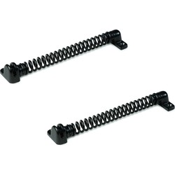 Tuinhekveer - 2x - staal - zwart - 20 cm - heksluitingen - Deurstoppers