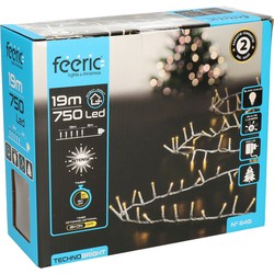 Feeric lights clusterverlichting - warm wit - 750 leds - 19 mtr - Kerstverlichting kerstboom