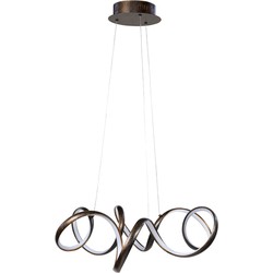 Highlight - Arte Classic - Hanglamp - LED - 65 x 65  x  130cm - Roestig