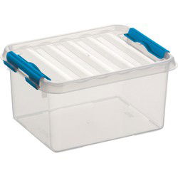 Sunware opbergbox - transparant - 2L - 20 x 15 x 10 cm - Opbergbox