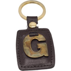 Sleutelhanger Antiek Goud/Bruin G