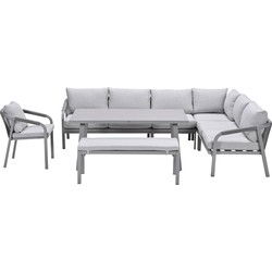 Garden Impressions Tarera lounge dining set 7-delig - taupe