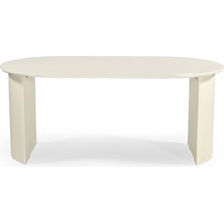 Eettafel Ovaal 180cm - Beige Betonlook - Demy