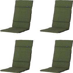 Madison -  Tuinkussen Fiber Deluxe Panama green - Ca. 125x50 cm - Set van 4