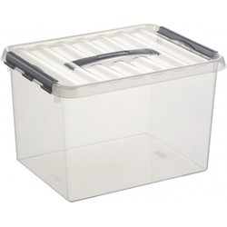 Sunware opbergbox - transparant - 22L - 40 x 30 x 26 cm - Opbergbox