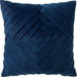 Dutch Decor PHILLY - Sierkussen velvet 45x45 cm -  Insignia Blue - donkerblauw - Dutch Decor